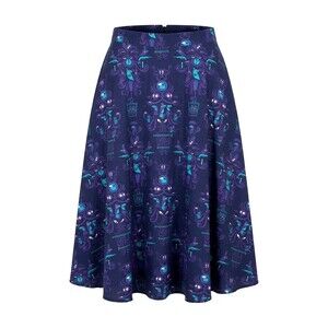 JEFF GRANITO Skirt Haunted Mansion Purple Creepy Room Womens 4X* Hawaiian Disney